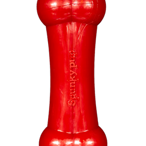 Spunky pup fetch & chew bone, nylon and rubber chew toy