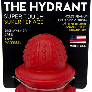 Spunky pup the hydrant, rubber chewy toy, small
