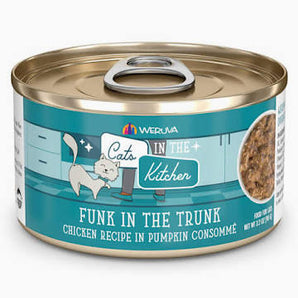 Weruva Cats in the Kitchen 3.2oz Funk in the Trunk Chicken Recipe in Pumpkin