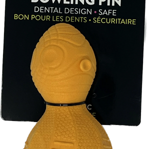 Spunky pup gnaw guard toy, bowling pin