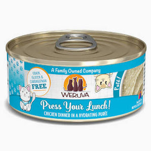 Weruva Cat Pate 5.5oz Press Your Lunch! Chicken Dinner in a Hydrating Puree