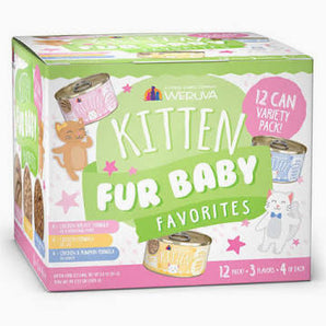 Weruva Kitten 12pk Fur Baby Favorites Variety Pack 3oz
