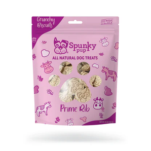 Spunky pup prime rib, crunchy biscuit treats, 10oz