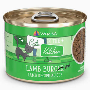 Weruva Cats in the Kitchen 6oz Lamb Burger-ini Lamb Recipe Au Jus