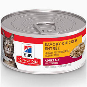 Science Diet 5.5oz Adult Cat Savory Chicken