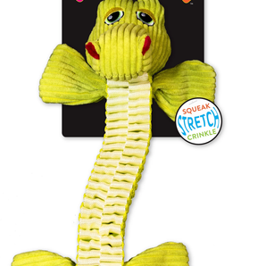 Spunky pup wibbleez straight, combo plush tug toy