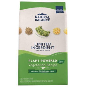 Natural Balance limited ingredient diet vegetarian 28lb dog food
