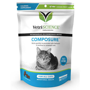 Vetriscience 30ct composure behavioral health cat chews