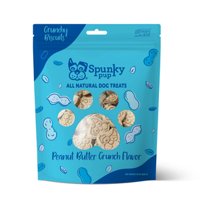 Spunky pup peanut butter crunch, crunchy biscuit treats, 24oz