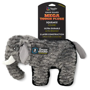 Spunky pup mega tough plush, elephant