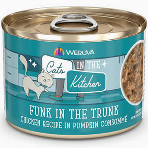Weruva Cats in the Kitchen 6oz Funk in the Trunk Chicken Recipe in Pumpkin