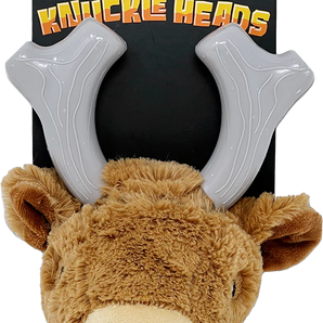 Spunky pup knuckleheads, combo plush-chewy toy, deer