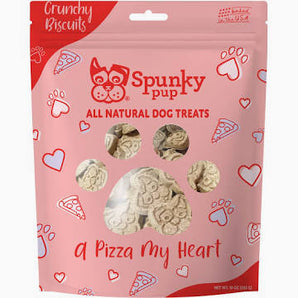 Spunky pup a pizza my heart, crunchy biscuit treats, 10oz