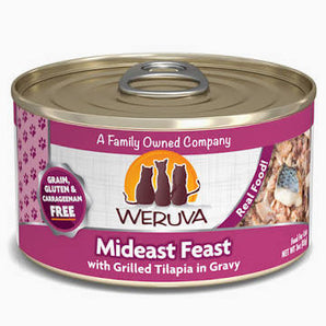 Weruva Classic Cat 3oz Mideast Feast with Grilled Tilapia in Gravy
