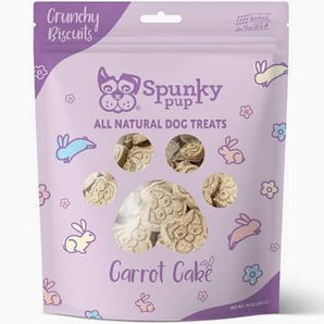 Spunky pup carrot cake, crunchy biscuit treats, 10oz