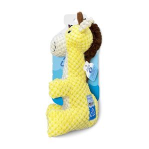 Spunky pup clean earth recycled plush toy, giraffe