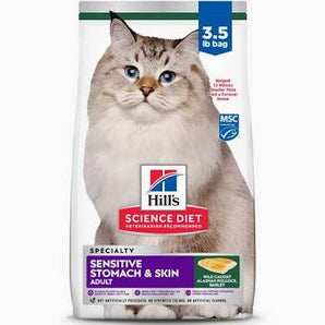 Science Diet 3.5lb Cat Sensitive Stomach Pollock