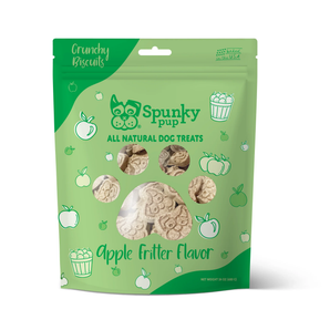 Spunky pup apple fritter, crunchy biscuit treats, 24oz