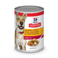 Hill's Science Diet Adult Savory Stew Wet Dog Food, Chicken & Vegetables, 12.8 Ounce Can