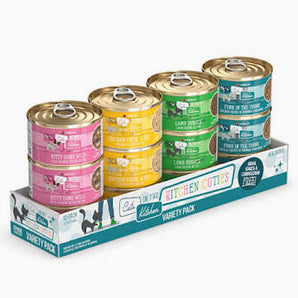 Weruva Cats in the Kitchen 12pk Kitchen Cuties Variety Pack Wet Cat Food Can, 3.2-oz