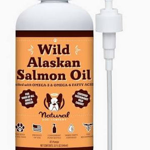 Natural dog company 32oz wild alaskan salmon oil dog supplement