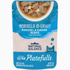 3oz GF Platefuls Morsels in Gravy Mackerel & Sardine