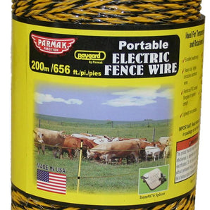 Heavy duty yellow black wire 656ft