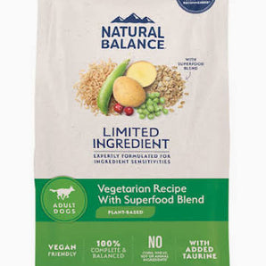 Natural Balance Vegetarian Formula Dry Dog Food 4lb