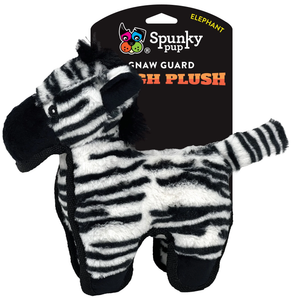 Spunky pup tough plush, plush toy, zebra