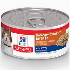 Science Diet 5.5oz Adult Cat 7+ Turkey