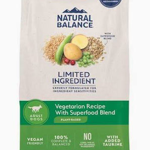 Natural Balance Vegetarian Formula Dry Dog Food 12lb
