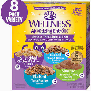 Wellness 8ct seafood & poultry variety