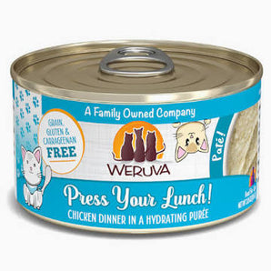 Weruva Cat Pate 3oz Press Your Lunch! Chicken Dinner in a Hydrating Puree