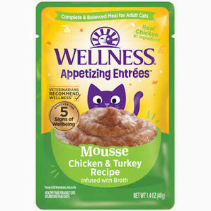 Wellness 1.4oz mousse chicken & turkey