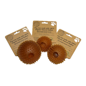 Indipet lg ball w/hole natural rubber