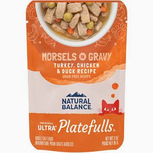 3oz GF Platefuls Morsels in Gravy Turkey, Chicken & Duck