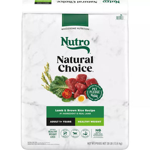 Nutro 30lb Wholesome Lamb Light Dog Food