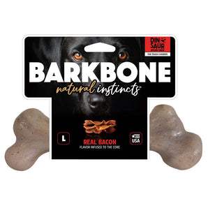 Pet Qwerks BarkBone Natural Instincts Dinosaur Bacon-Infused Nylon Dog Chew Small