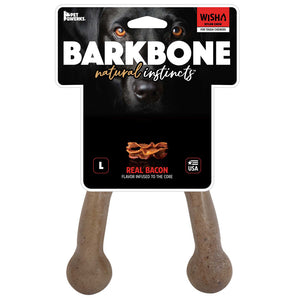 Pet Qwerks BarkBone Natural Instincts Wishbone Bacon Infused Nylon Dog Chew Large