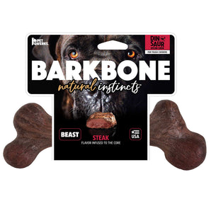 Pet Qwerks BarkBone Natural Instincts Steak Infused Nylon Dog Chew Beast