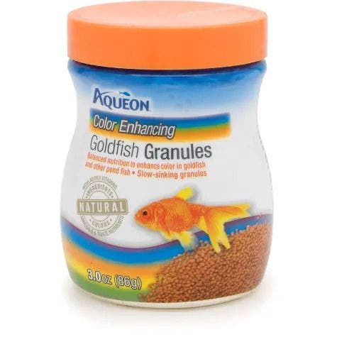 Aqueon goldfish color granules 3oz fish