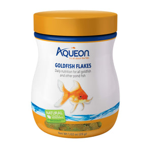 Aqueon goldfish flakes 1.02oz fish