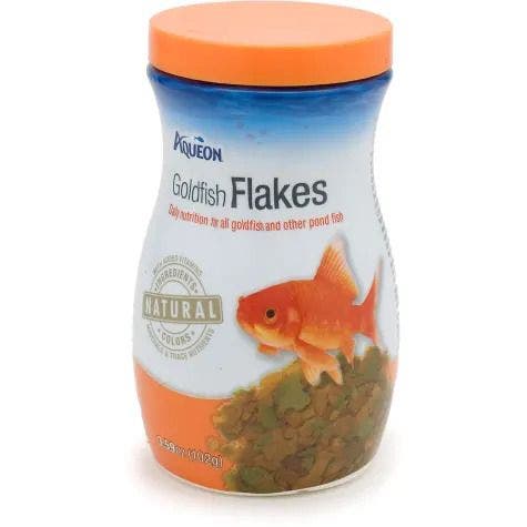 Aqueon goldfish flakes 3.59oz fish