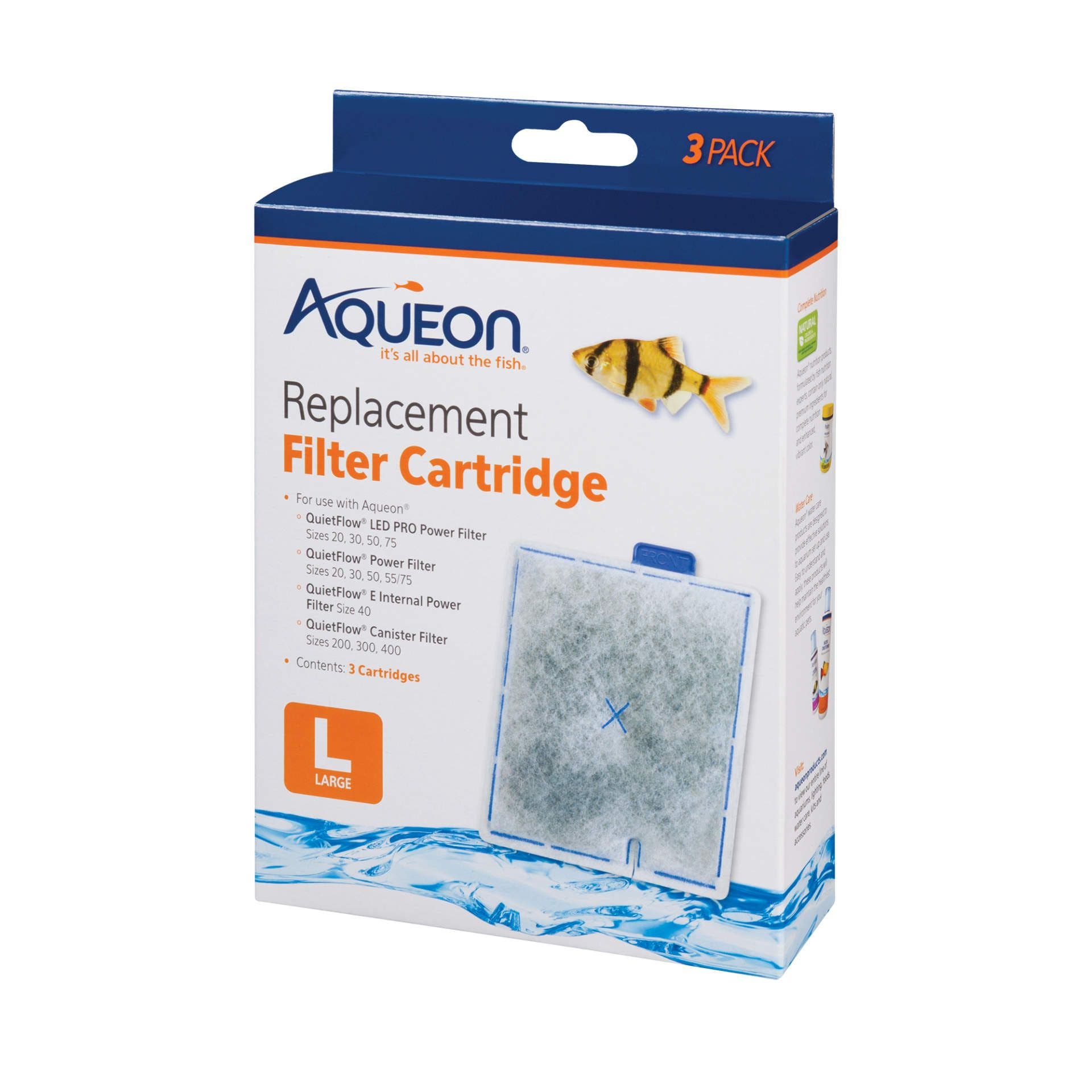 Aqueon large cartridge 3 pack fish