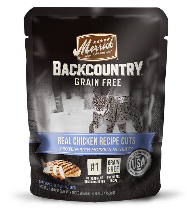 Merrick backcountry cat 3oz pouch chicken