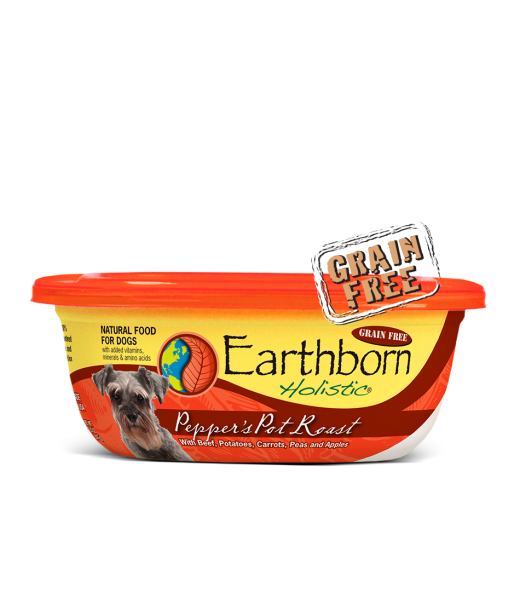Earthborn Holistic 8oz beef tub dog food
