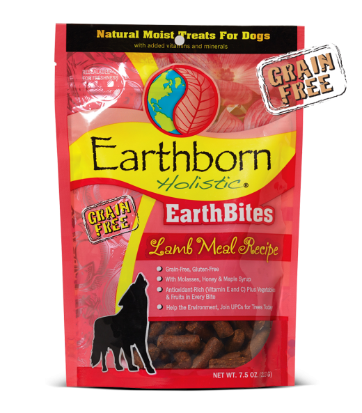 Earthborn Holistic earthbites 7.5oz lamb dog treats