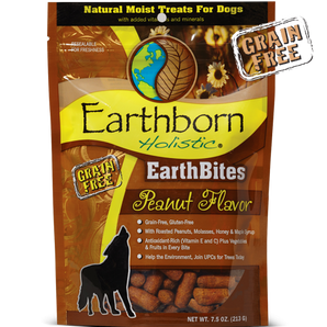 Earthborn Holistic earthbites 7.5oz peanut flavor dog treats