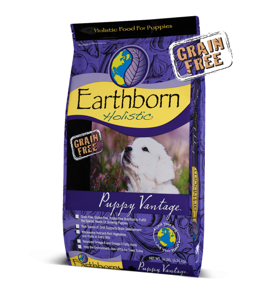 Earthborn Holistic 28lb puppy vantage dog food