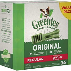 Greenies Regular Dental Chews 36oz Tub
